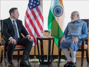 PM Narendra Modi and Elon Musk